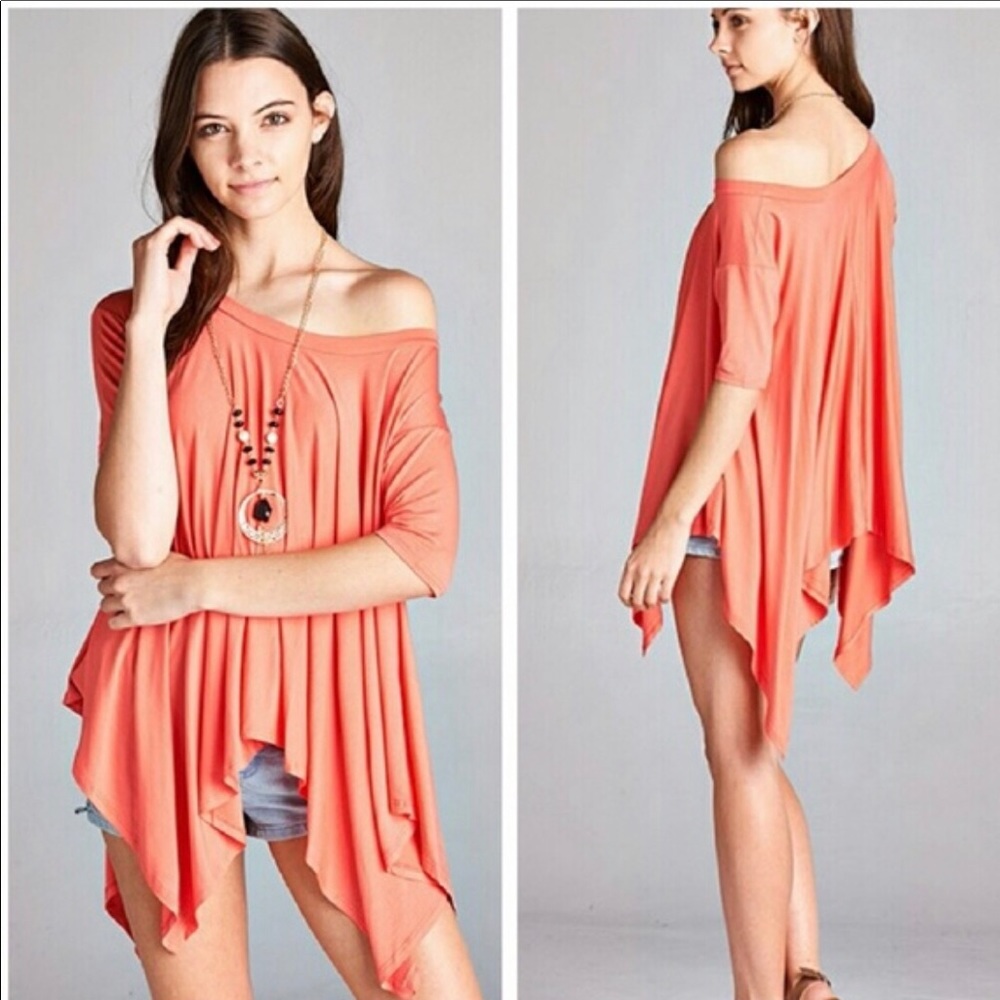 Lexi Top in Coral